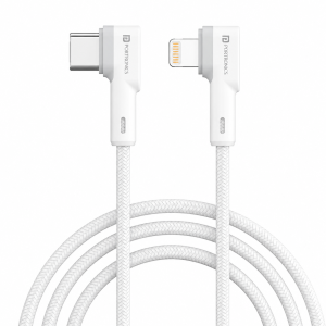 Portronics Konnect L 20W PD Quick Charge Type-C to 8-Pin USB Mobile Charging Cable, 1.2M, Tangle Resistant, Fast Data Sync