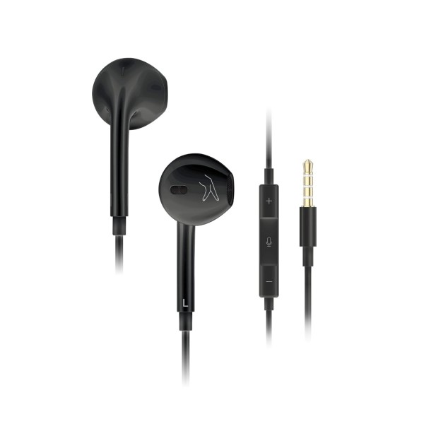 FINGERS SoundReflex W5 (3.5 mm) Wired in-Ear Headphones – Powerful Bass & Clear Sound, Earphone with in-Built Mic for Calling and Recording Compatible with Smartphones, Laptops
