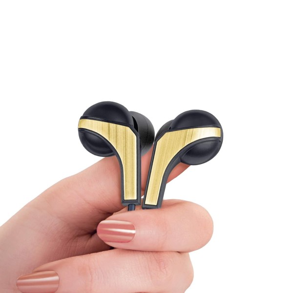 FINGERS SoundBoomerang Wired in-Ear Earphones with Mic (Bundled with Free Zip Carry Case & Golden L-pin Connector)