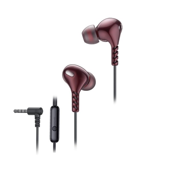 FINGERS SoundGlitz2 Wired Earphones (10 mm Neodymium Driver | Sturdy Cable with L-Pin Connector | Built-in Mic | Free Carry-on Zip Case)