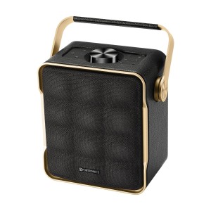 Portronics Harmony II 60W HD Sound Portable Bluetooth 5.3V Speaker, Bass Boost Technology, Upto 5 Hours Playtime, Bass/Treble Adjustment, Leather Finish, USB/AUX in, Type C Fast Charging