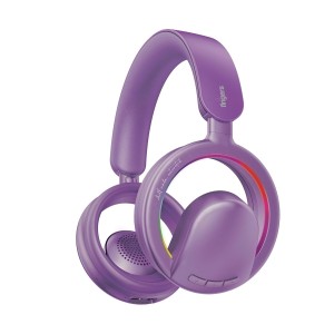 FINGERS ChillRay Open-Ear Wireless Headphones (360° Reality Audio, LED Halo Light Effects, 20 Hrs Playback, Flexible Foldable Design, Dual Mic (Built-in + Detachable) & BT v6.0 + AUX)