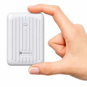 Portronics Zapcell 10k 10000mAh 22.5W Pocket Size Nano Powerbank with Compact and Light Weight Design,Type C PD Output/Input, Mach USB-A Output, Power Delivery, Quick Charge for iPhone, Androids(White)