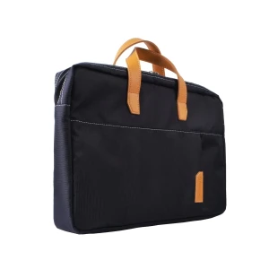 Portronics EnCase 102 Office Laptop Bag 39.62 cm (15.6 Inch), Waterproof & Shockproof Polyester Laptop Case with Trolley Strap, Dual Compartments & Accessory Pockets - (Black)