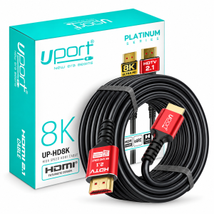 UPORT HDMI Cable 10 Meter 8K HDMI 2.1 Ultra High Speed 48Gbps with eARC, Supports 8K@60Hz & 4K@120Hz for TV, Monitor, PC & Soundbar