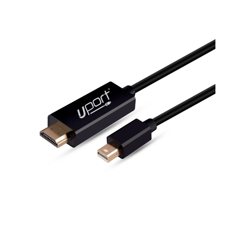 UPORT Mini DisplayPort to HDMI Cable 1.8M, HDMI 2.0 High Speed 4K 60Hz Gold Plated Cable for Projector & DVD Player