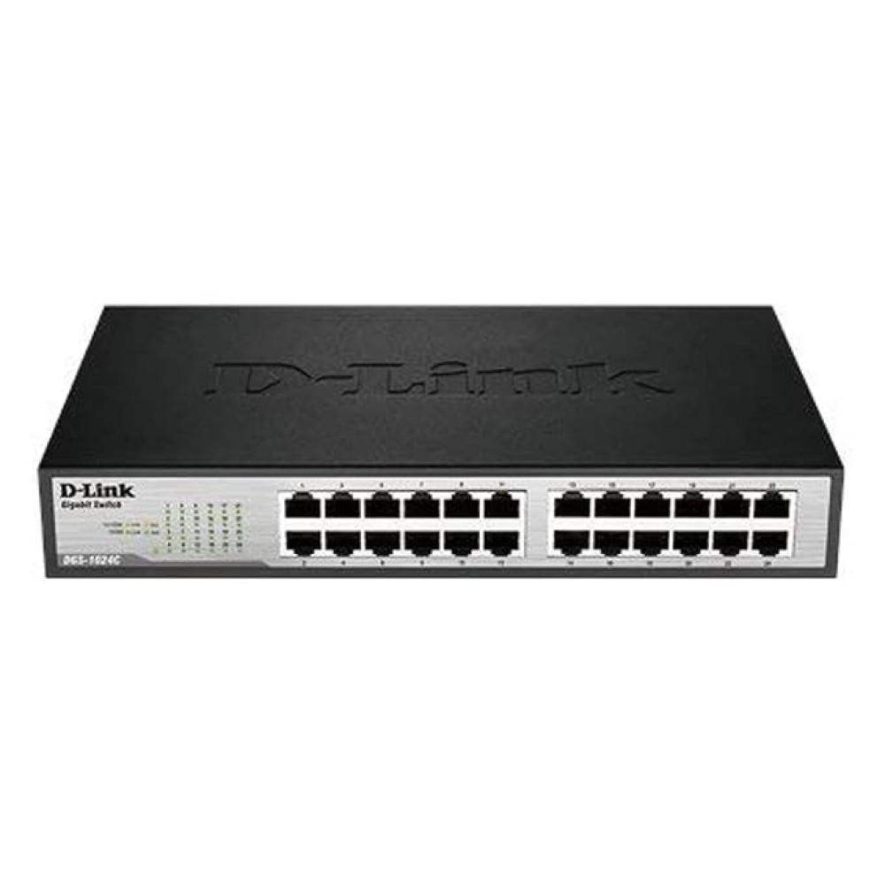 D-Link DGS-1024C 24-Port Gigabit Unmanaged Desktop and Rackmount Switch
