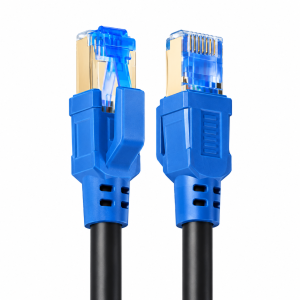 UPORT CAT 7 Patch Cord Cable 1.5M to 20M, 10Gbps High Speed Ethernet LAN Cable, Cat7 STP Network Cable, 600MHz Broadband Internet Cable - (Black)