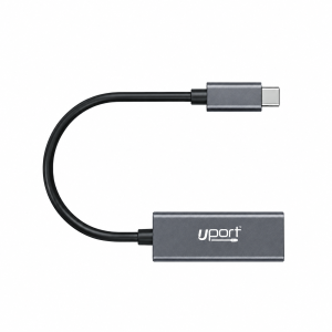 UPORT USB 3.0 Type-C to Gigabit Ethernet Adapter, USB-C to RJ45 LAN Adapter, 10/100/1000 Mbps High Speed Network Adapter, Supports Windows & Linux, Wake-on-LAN, Plug & Play for Laptop, PC.