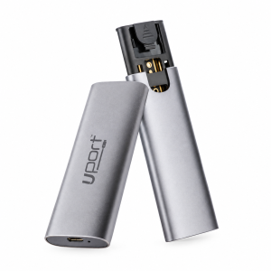 UPORT M.2 NVMe SSD Enclosure USB 3.1 Gen 2 Type-C, 10Gbps High-Speed External SSD Case, Supports NGFF SATA & NVMe M.2 SSD, 2230/2242/2260/2280, Up to 4TB, Aluminum Tool-Free Portable SSD Adapter
