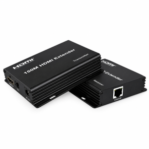 UPORT HDMI Extender 150M (492FT) Over CAT6/CAT5e LAN Cable, Full HD 1080p@60Hz HDMI over Ethernet Extender, HDMI Transmitter & Receiver Kit, For TV, Projector, PC, Gaming, CCTV & Digital Sign