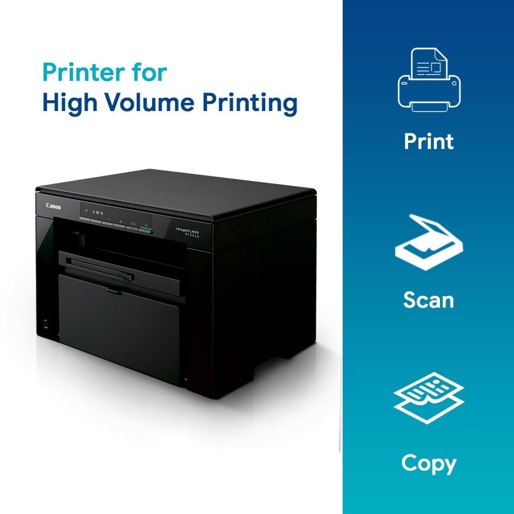 Canon imageCLASS  MF3010 Digital Multifunction Laser Printer, Black, Standard