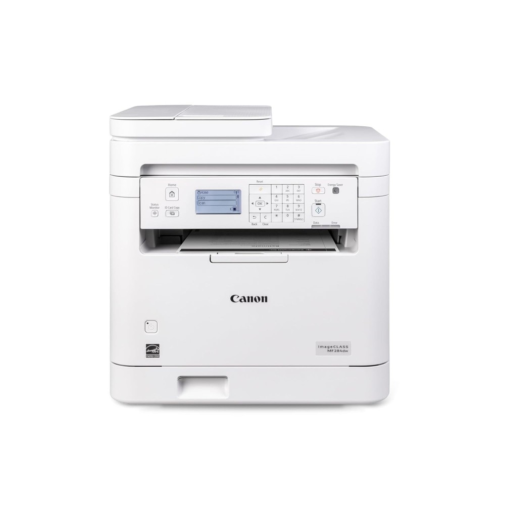 Canon imageCLASS MF284dw Wireless Monochrome Laser All-in-One Printer with Print, Copy & Scan, Auto Duplex Printing, 35 PPM, Automatic Document Feeder & Mobile Device Compatibility – (Black & White)