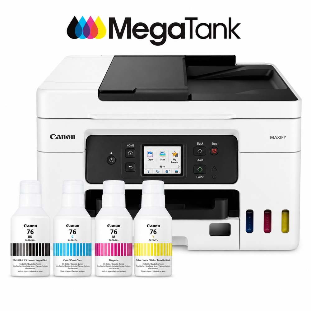Canon MAXIFY GX4070 All in One WiFi Inktank Printer with FAX for Office, White