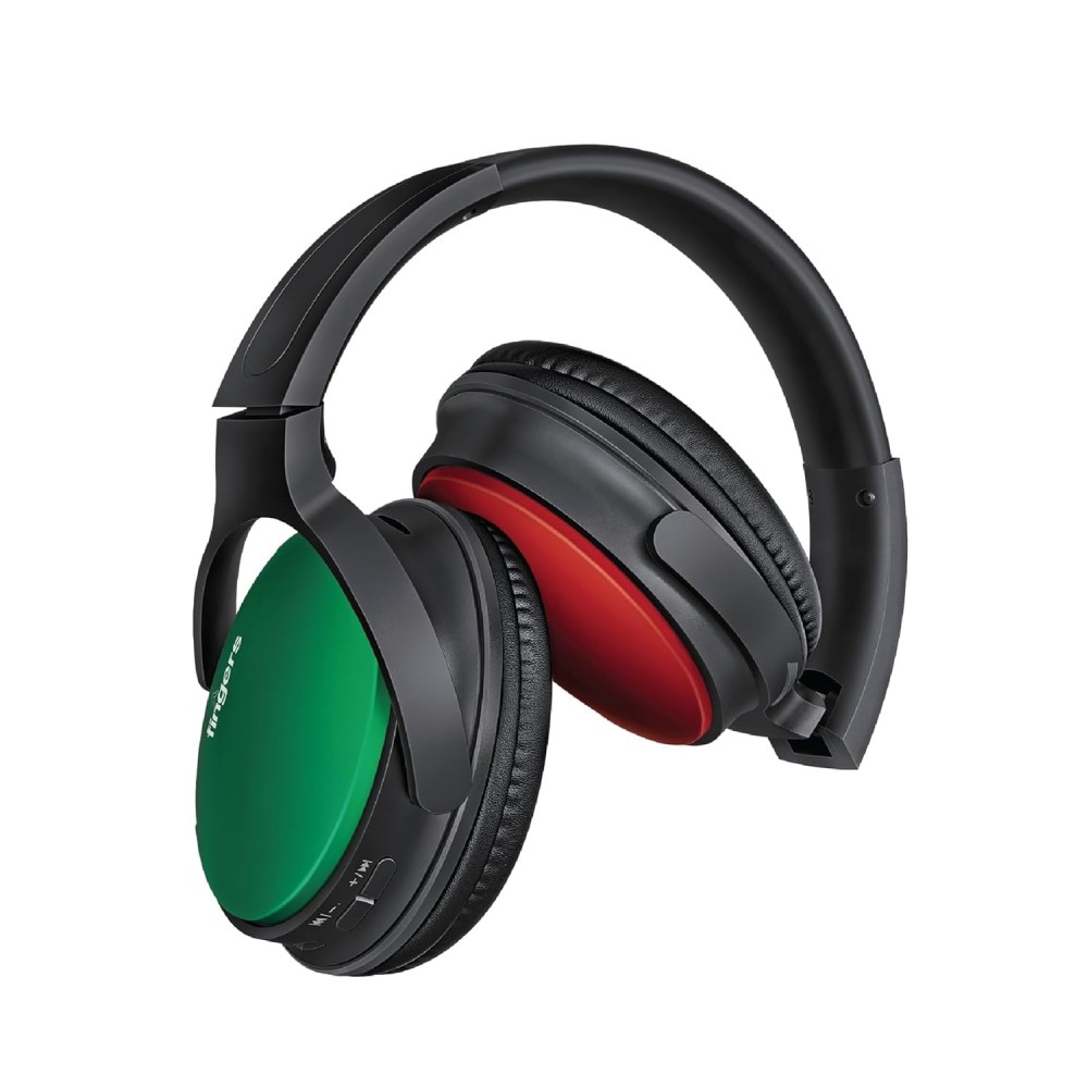 FINGERS Sugar-n-Spice B3 Wireless On-Ear Headset (Contrasting Colour Earcups, India’s First - TWS Dual Headphone Pairing Technology, 12-Hour Playtime, Bluetooth® | FM | MicroSD | AUX, Make in