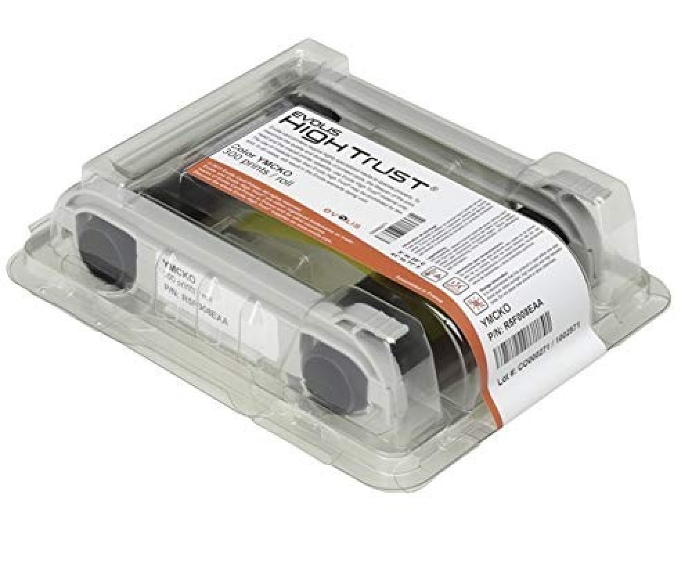 Evolis RF5008AAA YMCKO Color Ribbon for Primacy ID Card Printer 300 Prints OEM Original Printer Ribbon