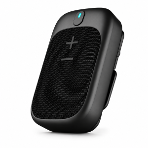 Portronics Talk Four 2W Wearable Bluetooth Speaker with Microphone, Magnetic & Spring Clip-On Design, Up to 10 Hours Playtime, Bluetooth 5.3, IPX5 Water & Dust Resistance, Big Buttons – Portable Speaker for Hands-Free Use - (Black)