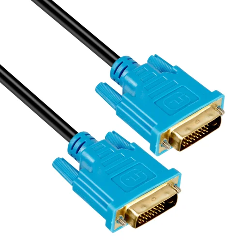 UPORT DVI to DVI Cable 1.8M 24+1 Male to Male, Gold Plated DVI Cable with Ferrite Core, 1080p - (Black)