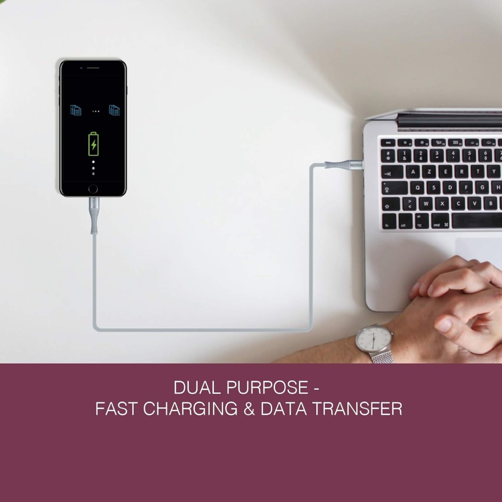FINGERS FMC C-to-C USB-C Connector Mobile Cable with Fast Charging (up to 3.0 A) and Data Transfer