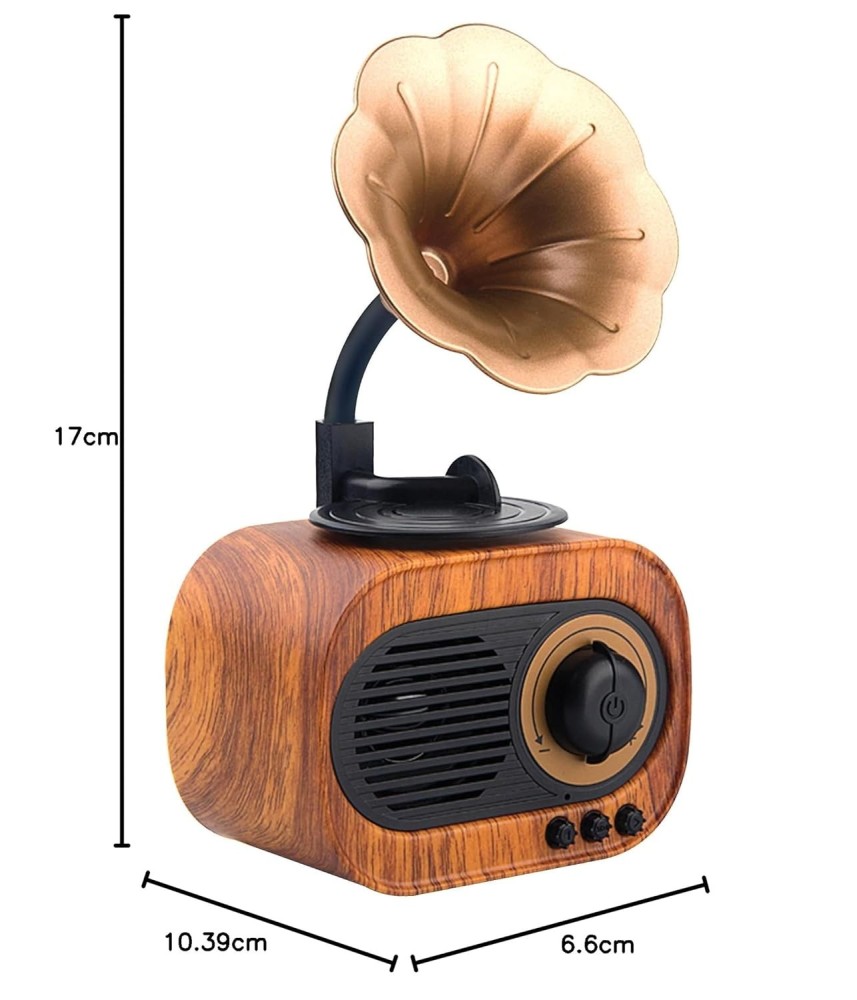 Artis BT12 Classic Retro Wireless BT Speaker with FM/USB/AUX in & Hands Free Calling (5W RMS Output)