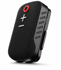 Portronics Talk Three Wearable Bluetooth Speaker with Mic, Magnetic/Spring Clip-On, Upto 10Hours Playtime, IPX5 Water/Dust Resistant, Bluetooth 5.3v, Big Buttons, Portable Speaker with Microphone