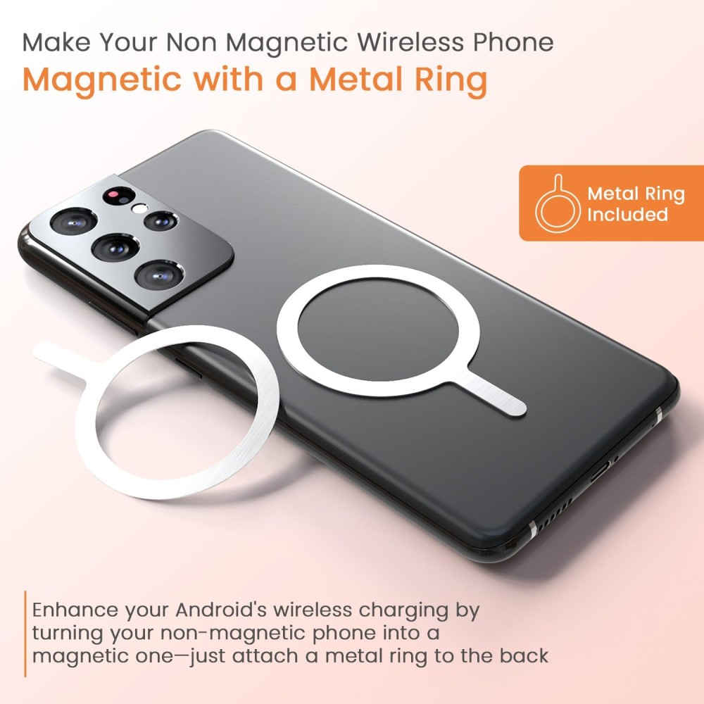 Portronics Chyro 10000mAh 15W Magnetic Wireless Power Bank with MagSafe, 20W Fast Charging, Built-in USB-C Cable, Foldable Mobile Stand, Compatible with iPhone 12 & Above, Android & Qi-Enabled Devices(Black)