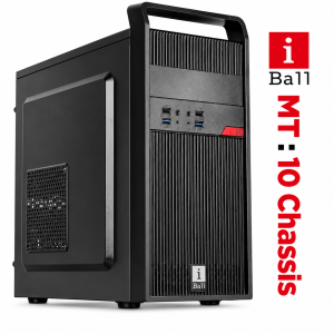 IBALL MT10 Mini Tower Cabinet with SMPS, Front USB 3.0 Port, Compact Desktop PC Cabinet for Home & Office – (Black)