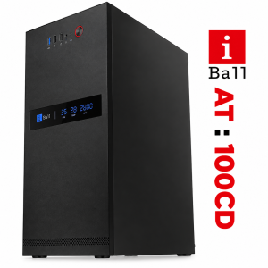 IBALL AT100CD Mid Tower PC Cabinet with SMPS, Type-C & USB 3.0 Ports, Computer Case for Desktop PC – (Black)