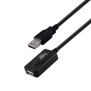 UPORT USB 2.0 Active Extension Cable 10M, USB A Male to A Female Repeater Cable, 5Gbps High Speed Data Transfer, Shielded USB Extension Cable with Built-in Amplifier, Plug & Play - (Black)
