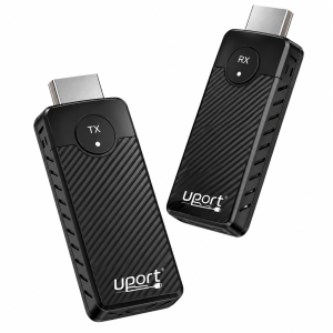 UPORT Gold HDMI Wireless Extender 50M Long Range HDMI Transmitter & Receiver, Wireless HDMI Video Extender for TV, Projector & Monitor