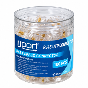 UPORT Cat 6 RJ45 UTP Connector – Ethernet LAN Network Cable Connector