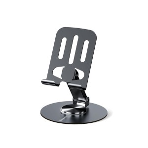 FINGERS Hold-Me-Up3 Portable Universal Mobile Stand (360° Rotation, Foldable, Charging-Friendly, Anti-Slip & Compatible with Smartphones & Tablets) - Slate Grey