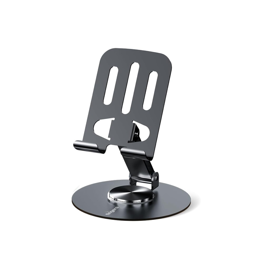 FINGERS Hold-Me-Up3 Portable Universal Mobile Stand (360° Rotation, Foldable, Charging-Friendly, Anti-Slip & Compatible with Smartphones & Tablets) - Slate Grey