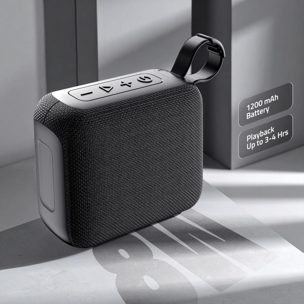 Artis BT09 Wireless Bluetooth Speaker with USB Input, TF Card Input and Hands Free Calling (Black)