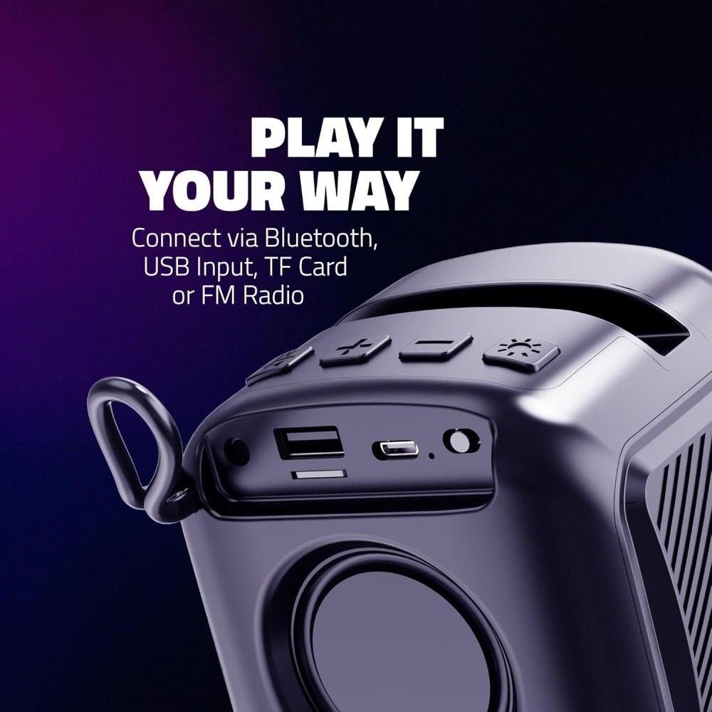 Artis BT10 Wireless Bluetooth Speaker with USB Input, TF Card Input FM Radio and TWS (10W RMS)