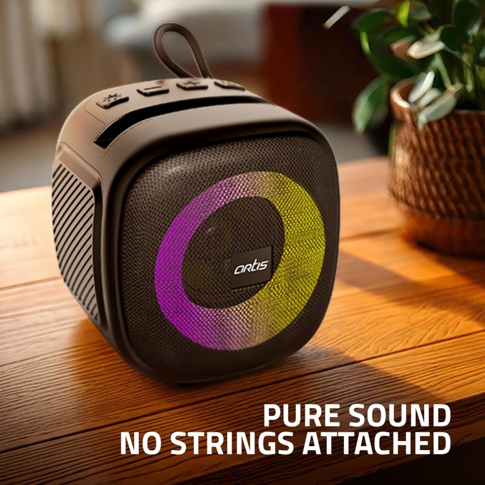 Artis BT10 Wireless Bluetooth Speaker with USB Input, TF Card Input FM Radio and TWS (10W RMS)