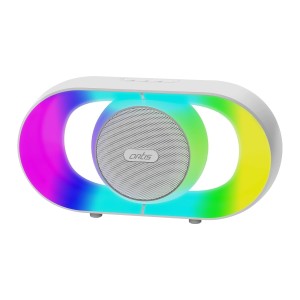 Artis BT101 Wireless Bluetooth Speaker with RGB Glow Lights, USB Input, TF Card Input and Hands Free Calling (16W RMS Output)(White)