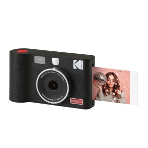 Kodak Cam Mini Shot 2 ERA (2.1x3.4) 2-in-1 Instant Camera and Photo Printer (Camera + 8 Sheets)-(Black)
