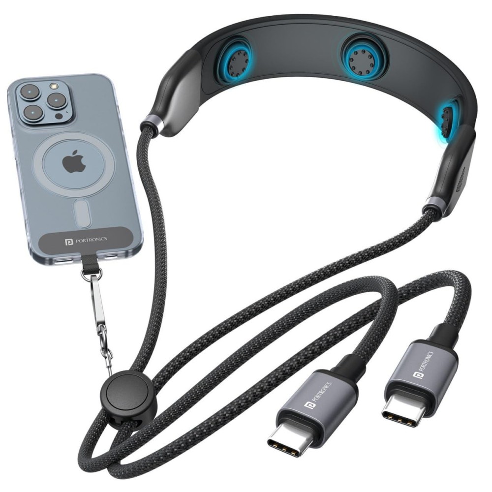 Portronics Pulse Line 3-in-1 Smart Wearable Cable