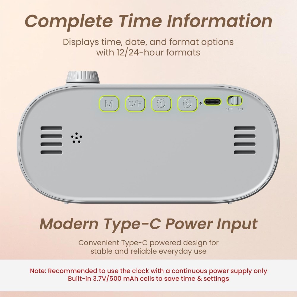 Portronics Glowtime Multi-Function LED Digital Alarm Clock
