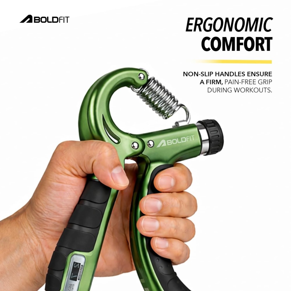 Boldfit Adjustable Hand Grip Strengthener, Hand Gripper With Counter for Men & Women