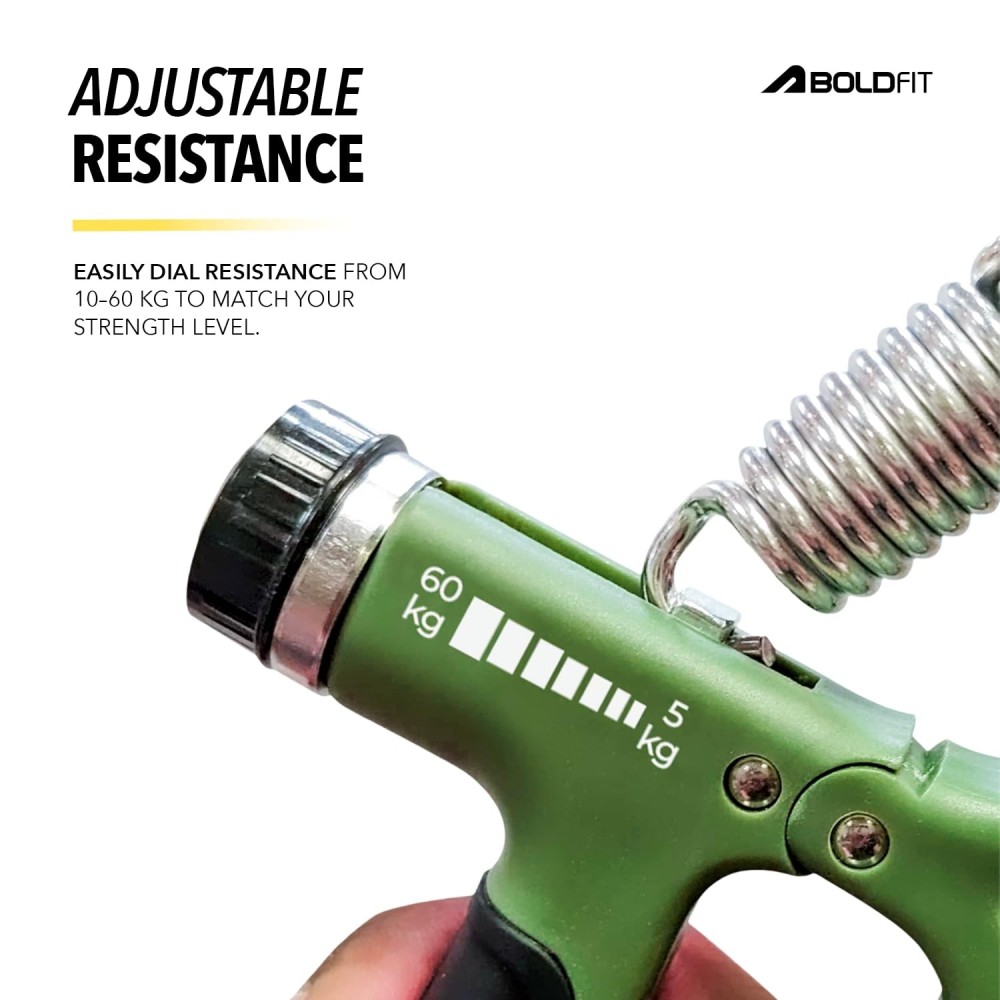 Boldfit Adjustable Hand Grip Strengthener, Hand Gripper With Counter for Men & Women