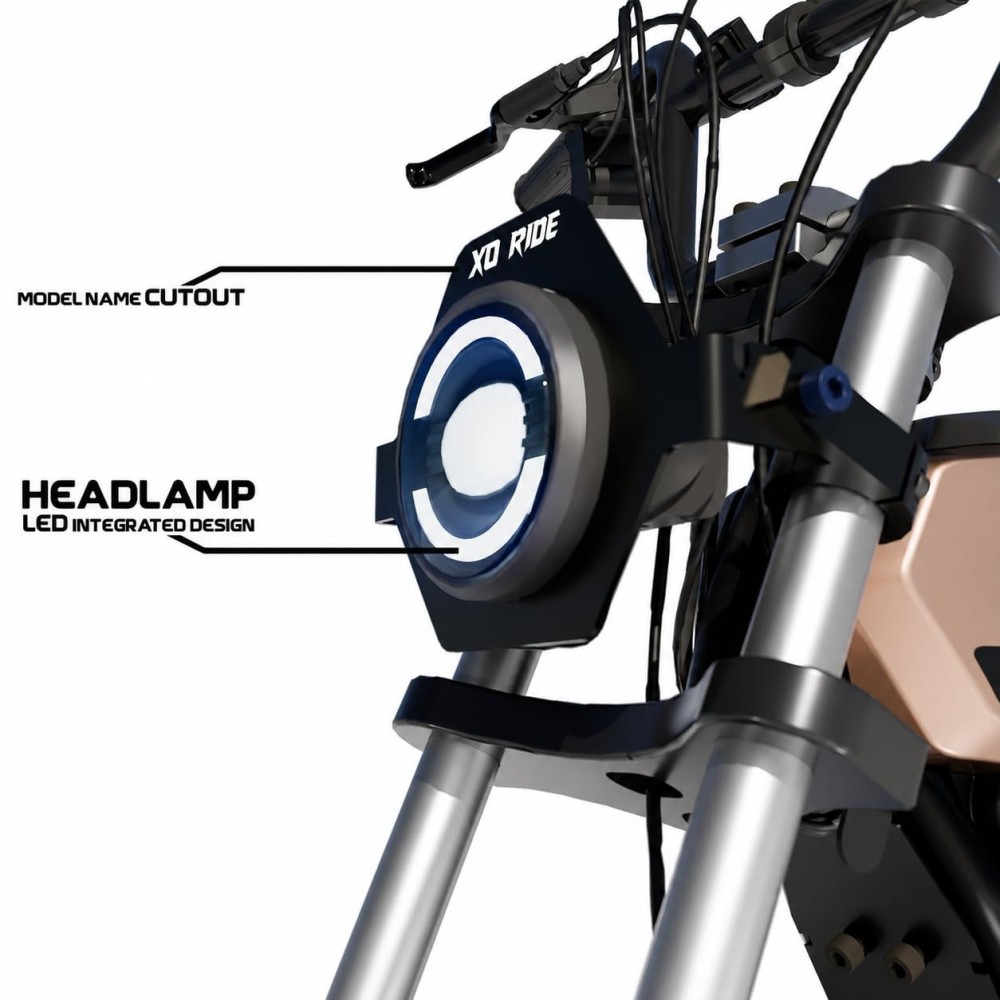 XO-Ride Conqueror Electric Cycle – 250W | 36V 15Ah | Shimano 7-Speed | Rose Gold
