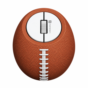 Portronics ToadPlay Rugby Mini Wireless Bluetooth Mouse with Dual BT + 2.4GHz, Rechargeable, Silent Clicks - (Brown)
