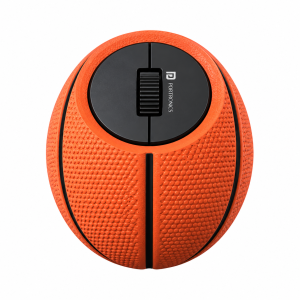 Portronics ToadPlay Basketball Mini Wireless Bluetooth Mouse with Dual Mode (BT + 2.4GHz), Rechargeable, Silent Click, Multi-Device, Adjustable DPI - (Brown)