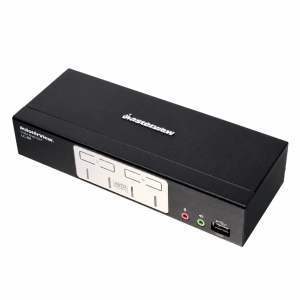 IOGEAR GCS1804 4-Port USB 2.0 KVMP Switch with USB Hub & Audio