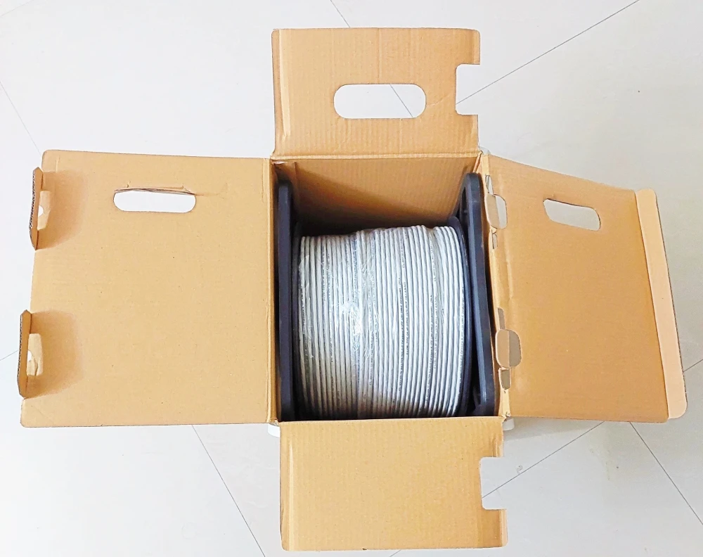 D-Link LAN Cable 305 m NCB-C6UGRYR-305 (Compatible with RJ45 CAT 6 LAN, Grey, NA)