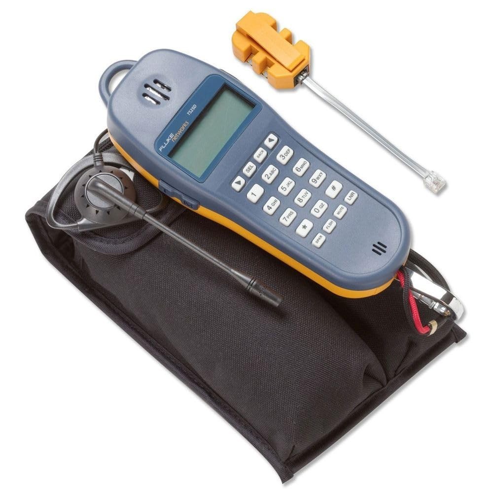 Fluke Networks TS25D Telephone Test Set | Butt Set Line Tester for Telecom & Telephone Line Testing