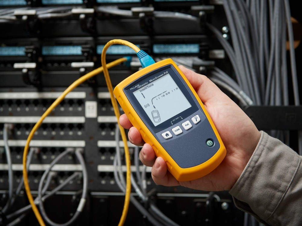 Fluke Networks MS-POE MicroScanner Copper Cable Verifier & PoE Tester RJ45 Cat5e Cat6 Cat6A | 5018508