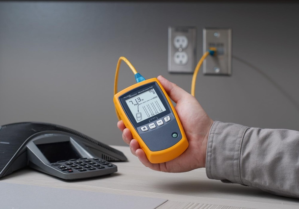 Fluke Networks MS-POE MicroScanner Copper Cable Verifier & PoE Tester RJ45 Cat5e Cat6 Cat6A | 5018508